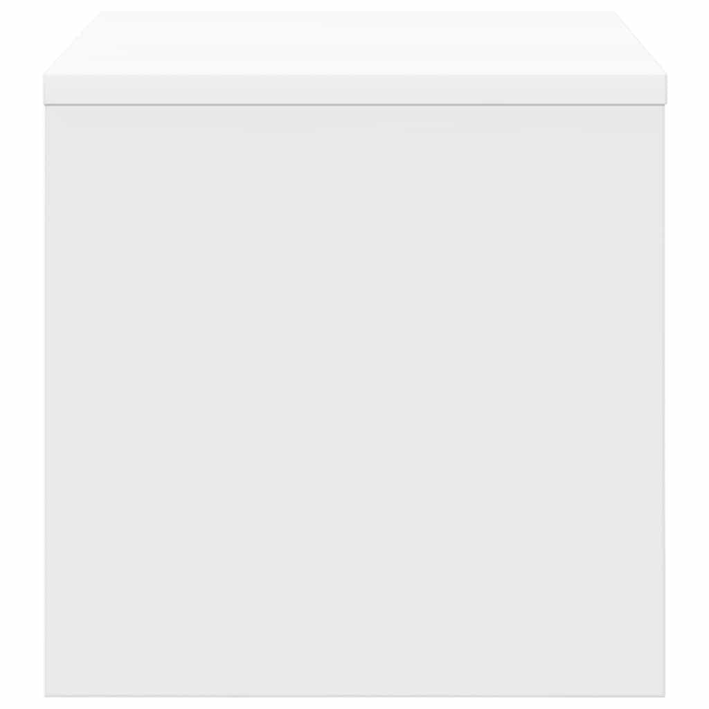 Comodino Bianco 40x30x30 cm Legno Ingegnerizzato - homemem39