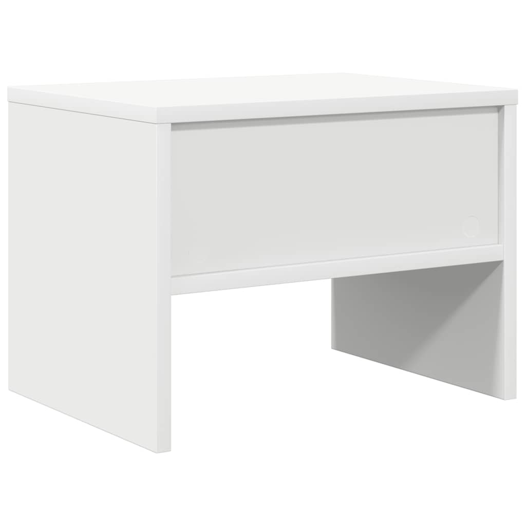 Comodino Bianco 40x30x30 cm Legno Ingegnerizzato - homemem39