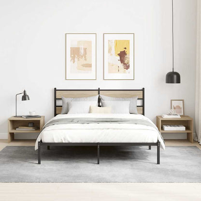 Comodino Rovere Sonoma 40x30x30 cm in Legno Multistrato - homemem39