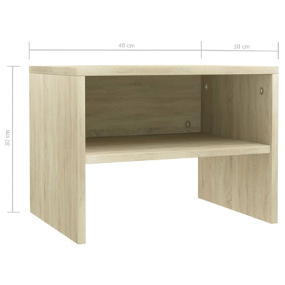 Comodini 2 pz Rovere Sonoma 40x30x30 cm in Legno Multistrato - homemem39