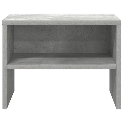 Comodino Grigio Cemento 40x30x30 cm in Legno Multistrato - homemem39