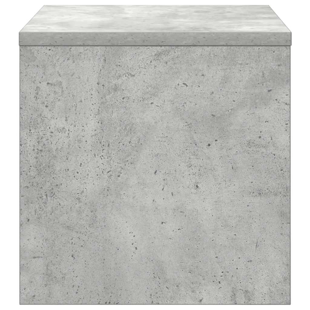Comodino Grigio Cemento 40x30x30 cm in Legno Multistrato - homemem39