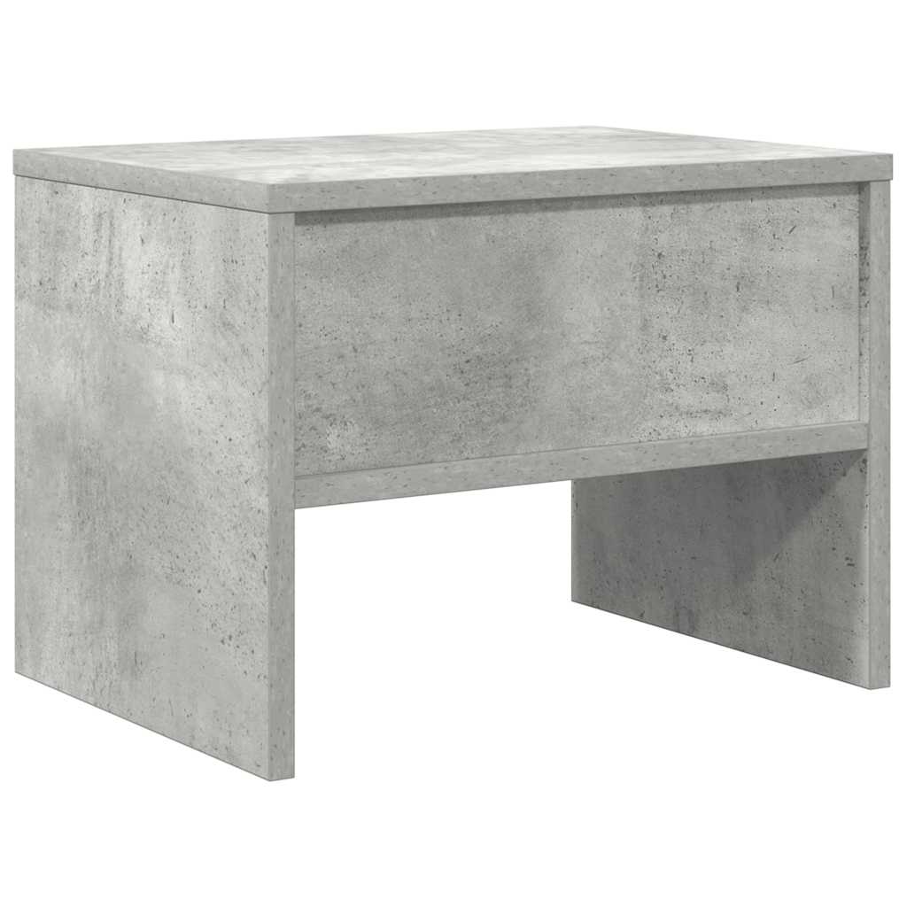Comodino Grigio Cemento 40x30x30 cm in Legno Multistrato - homemem39