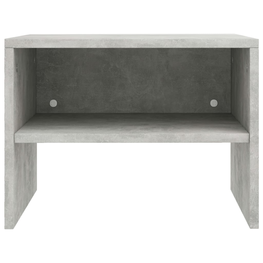 Comodini 2 pz Grigio Cemento 40x30x30 cm in Legno Multistrato - homemem39