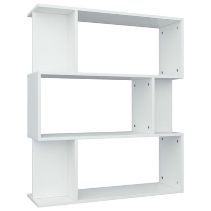Libreria/Divisorio Bianco 80x24x96 cm in Legno Ingegnerizzato | homemem39