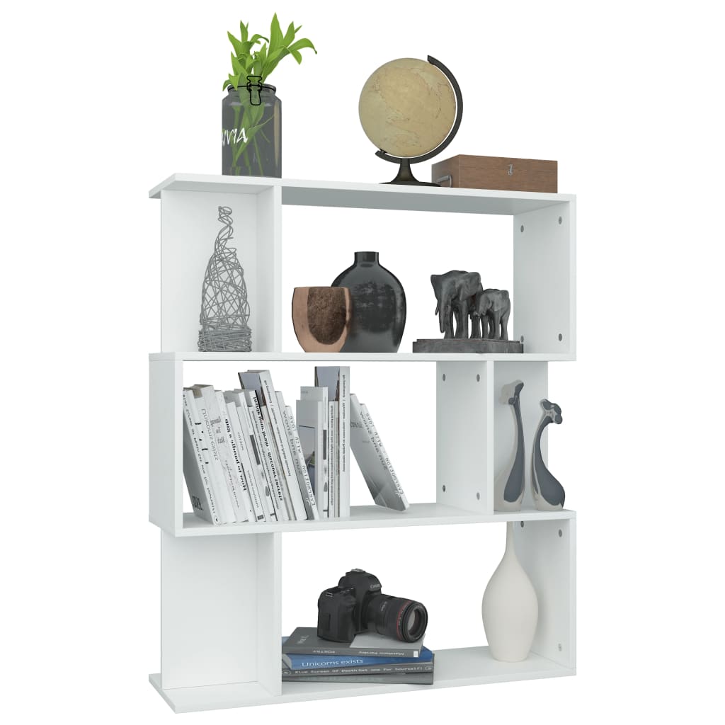 Libreria/Divisorio Bianco 80x24x96 cm in Legno Ingegnerizzato | homemem39