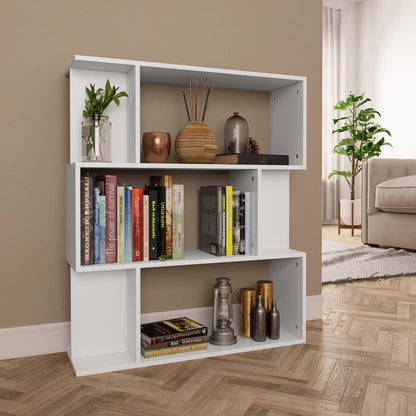 Libreria/Divisorio Bianco 80x24x96 cm in Legno Ingegnerizzato | homemem39