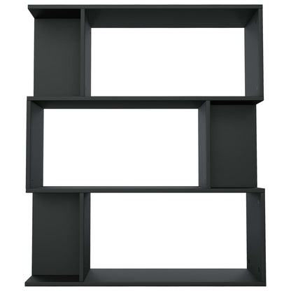 Libreria/Divisorio Nero 80x24x96 cm in Legno Ingegnerizzato | homemem39