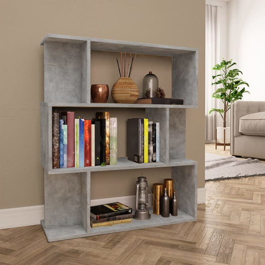 Libreria/Divisorio Grigio Cemento 80x24x96 cm Legno Ingegnerizzato | homemem39
