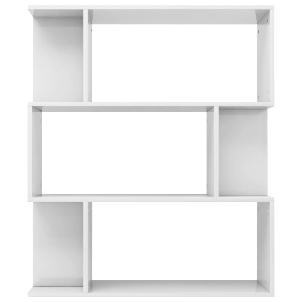 Libreria/Divisorio Bianco Lucido 80x24x96 cm - homemem39