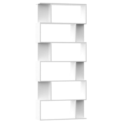 Libreria/Divisorio Bianco 80x24x192 cm in Legno Ingegnerizzato | homemem39