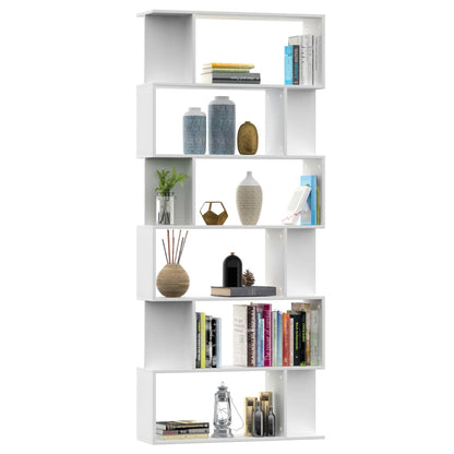 Libreria/Divisorio Bianco 80x24x192 cm in Legno Ingegnerizzato | homemem39