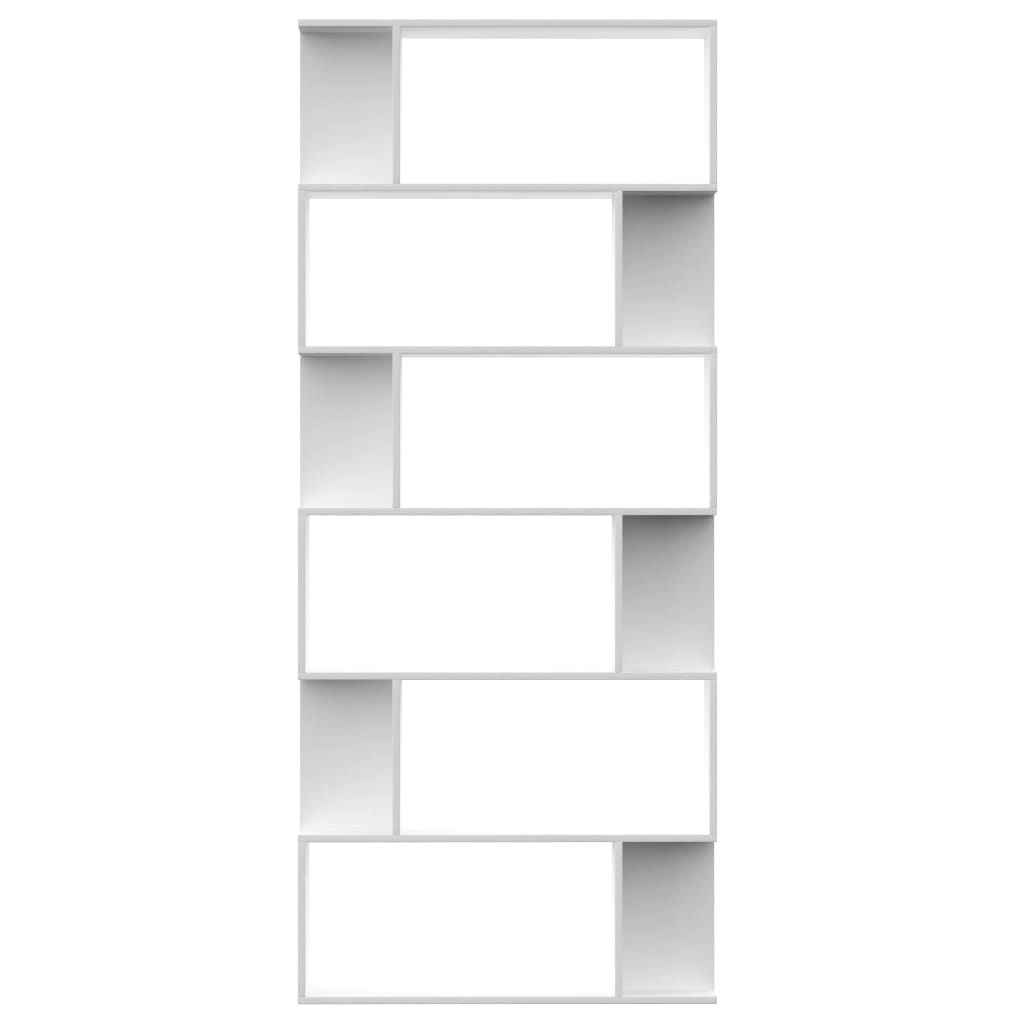 Libreria/Divisorio Bianco 80x24x192 cm in Legno Ingegnerizzato | homemem39