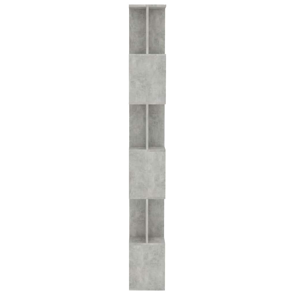 Libreria/Divisorio Grigio Cemento 80x24x192cm Legno Ingegnerizzato