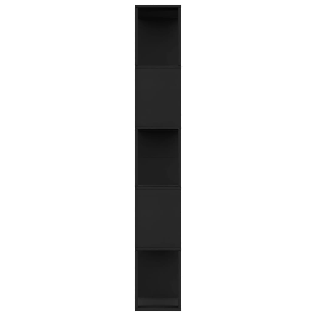 Libreria/Divisorio Nero 80x24x159 cm in Legno Ingegnerizzato | homemem39