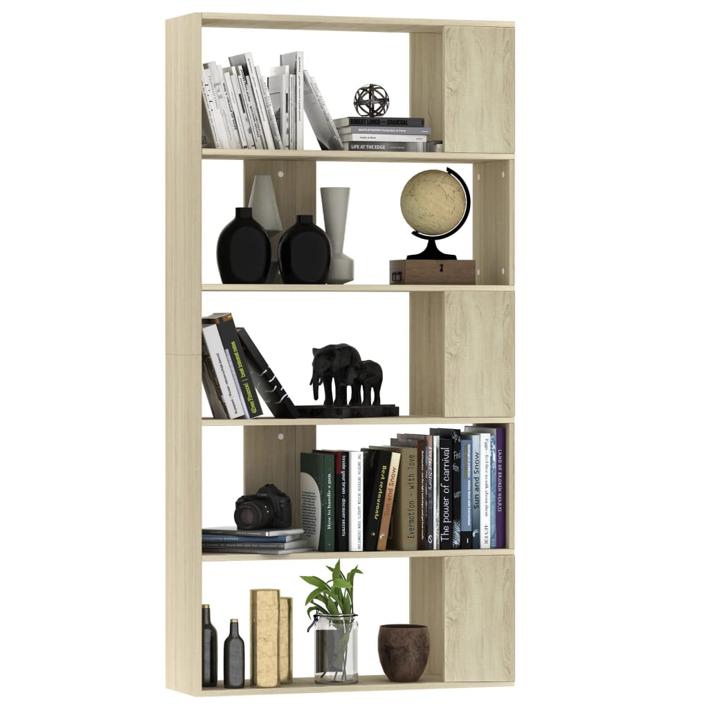 Libreria/Divisorio Rovere Sonoma 80x24x159 cm Legno Ingegnerizzato | homemem39
