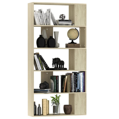Libreria/Divisorio Rovere Sonoma 80x24x159 cm Legno Ingegnerizzato | homemem39
