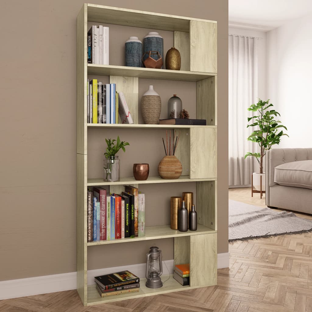 Libreria/Divisorio Rovere Sonoma 80x24x159 cm Legno Ingegnerizzato | homemem39