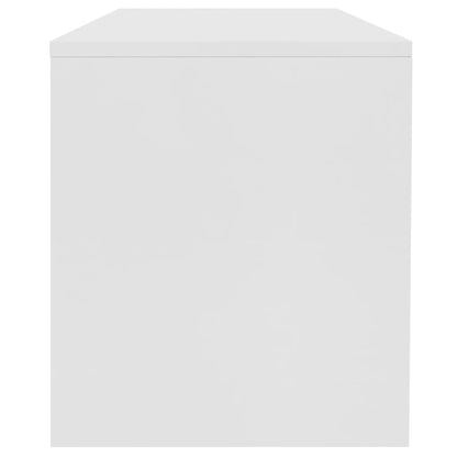 Tavolino da Salotto Bianco 100x40x40 cm in Legno Multistrato | homemem39