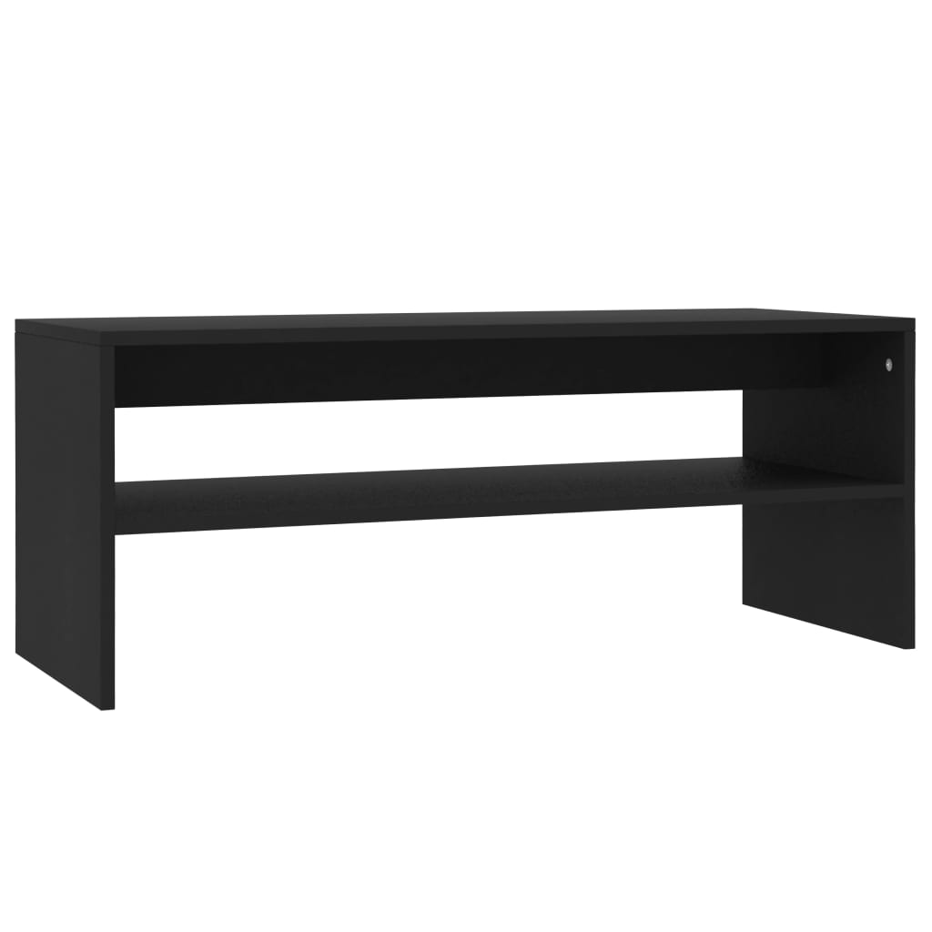 Tavolino da Salotto Nero 100x40x40 cm in Legno Multistrato | homemem39