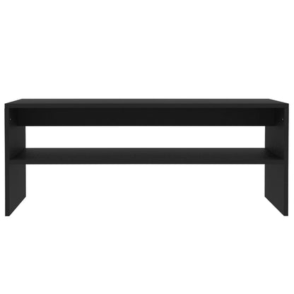 Tavolino da Salotto Nero 100x40x40 cm in Legno Multistrato | homemem39