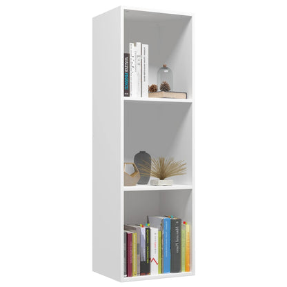 Libreria/Mobile TV Bianco 36x30x114 cm in Legno Multistrato