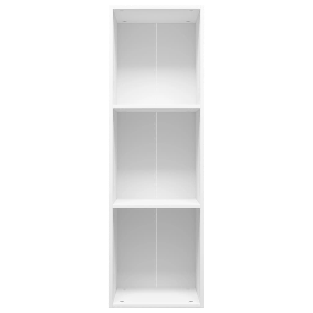 Libreria/Mobile TV Bianco 36x30x114 cm in Legno Multistrato