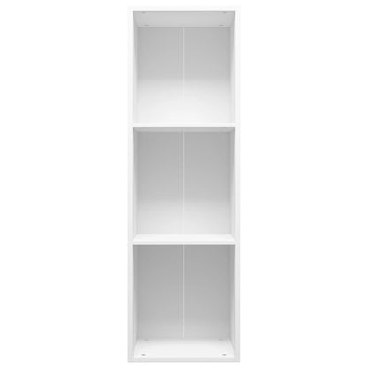 Libreria/Mobile TV Bianco 36x30x114 cm in Legno Multistrato