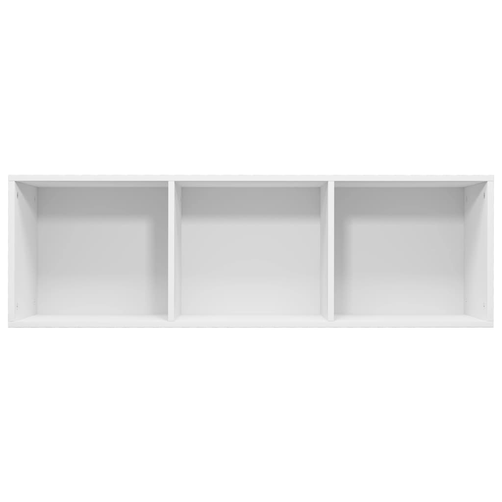 Libreria/Mobile TV Bianco 36x30x114 cm in Legno Multistrato