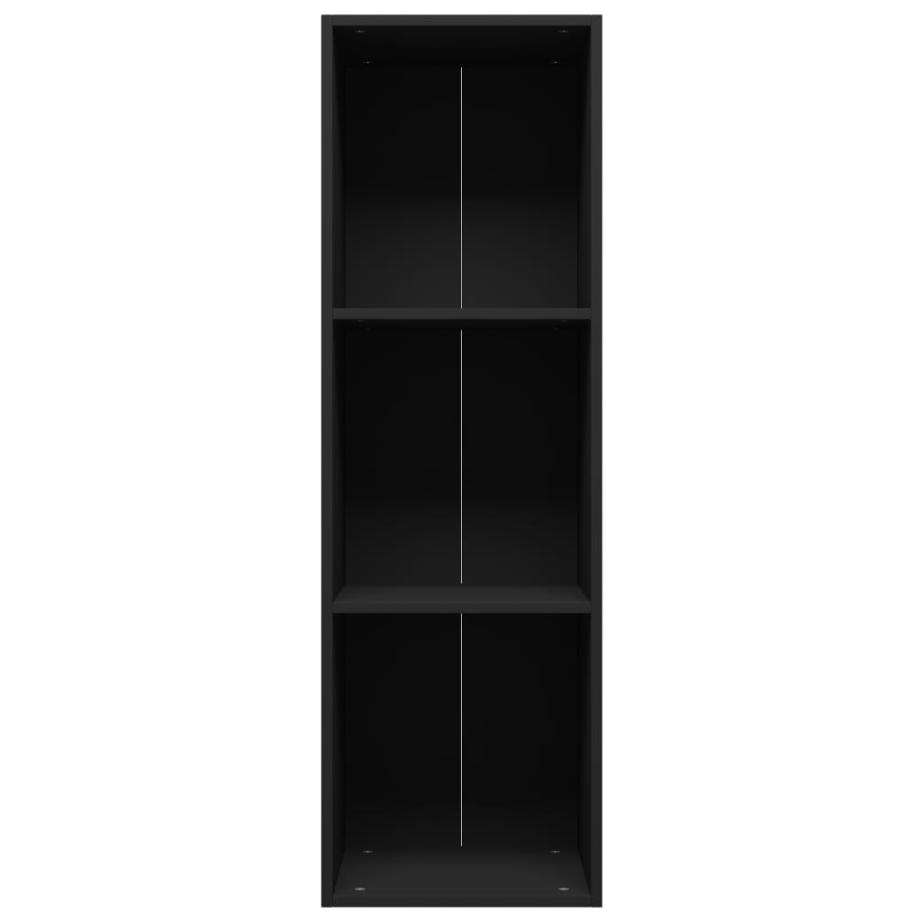 Libreria/Mobile TV Nero 36x30x114 cm in Legno Multistrato