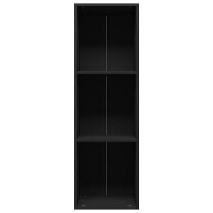 Libreria/Mobile TV Nero 36x30x114 cm in Legno Multistrato