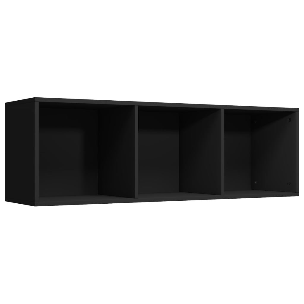 Libreria/Mobile TV Nero 36x30x114 cm in Legno Multistrato