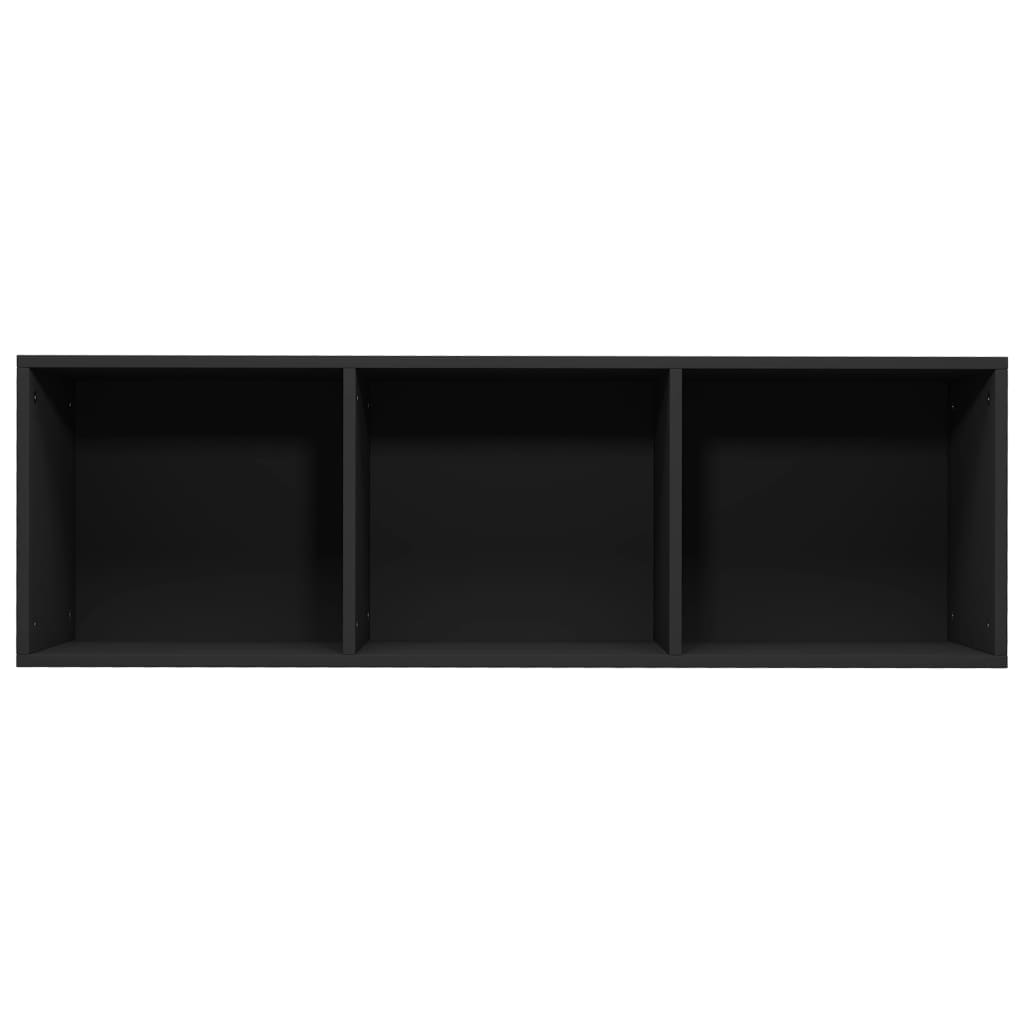 Libreria/Mobile TV Nero 36x30x114 cm in Legno Multistrato