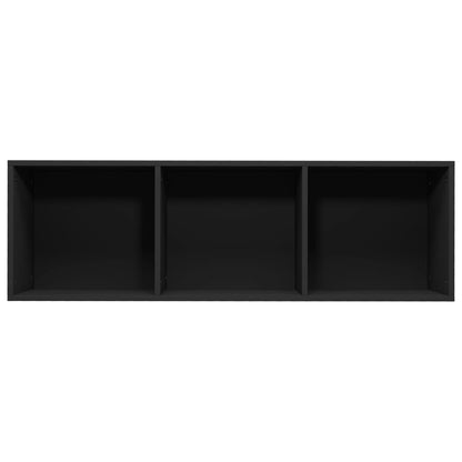 Libreria/Mobile TV Nero 36x30x114 cm in Legno Multistrato