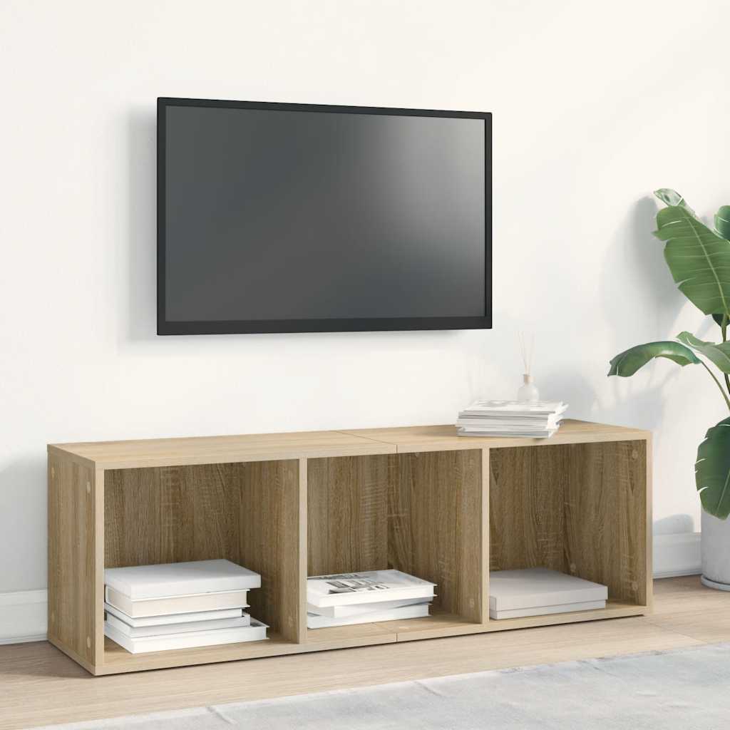 Libreria/Mobile TV Rovere Sonoma 36x30x114 cm Legno Multistrato