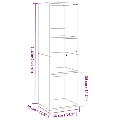 Libreria/Mobile TV Rovere Sonoma 36x30x114 cm Legno Multistrato