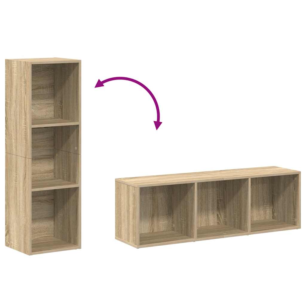 Libreria/Mobile TV Rovere Sonoma 36x30x114 cm Legno Multistrato
