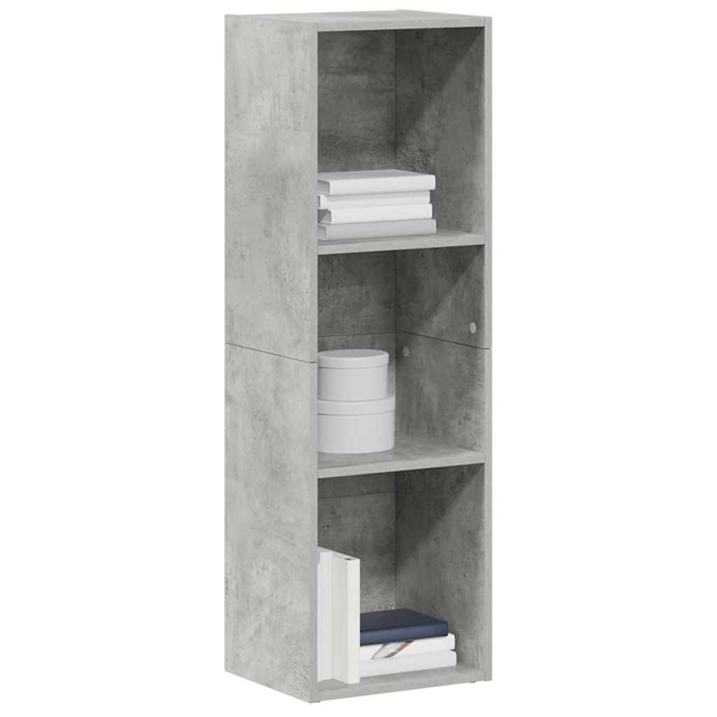 Libreria/Mobile TV Grigio Cemento 36x30x114cm Legno Multistrato | homemem39