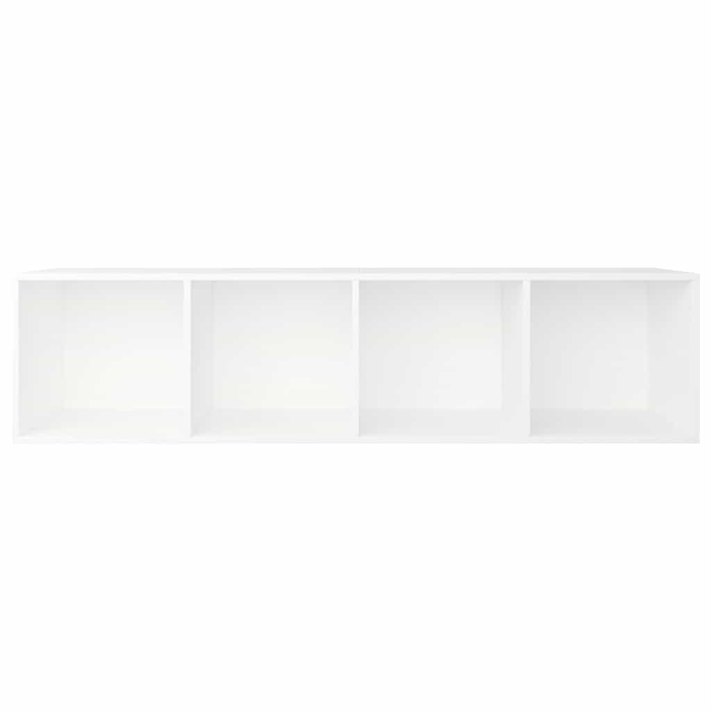 Libreria / Mobile TV Bianco 36x30x143 cm in Legno Multistrato | homemem39