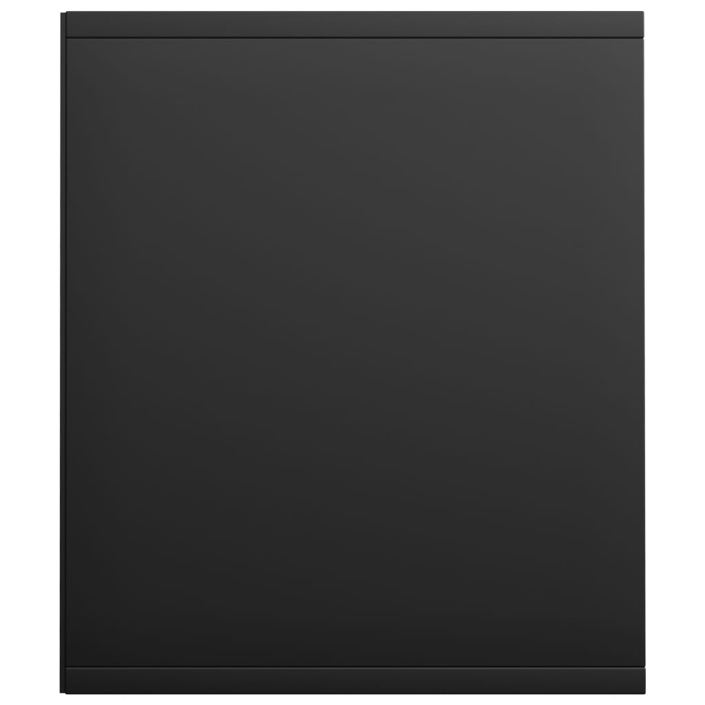Libreria/Mobile TV Nero 36x30x143 cm in Legno Multistrato | homemem39