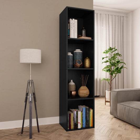 Libreria/Mobile TV Nero 36x30x143 cm in Legno Multistrato - homemem39
