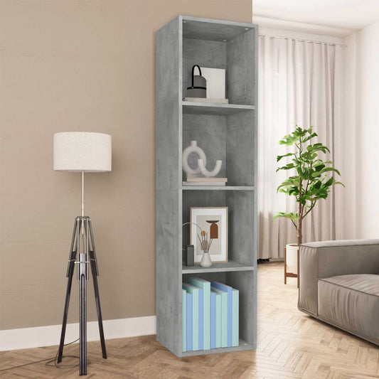 Libreria/Mobile TV Grigio Cemento 36x30x143 cm in Multistrato | homemem39