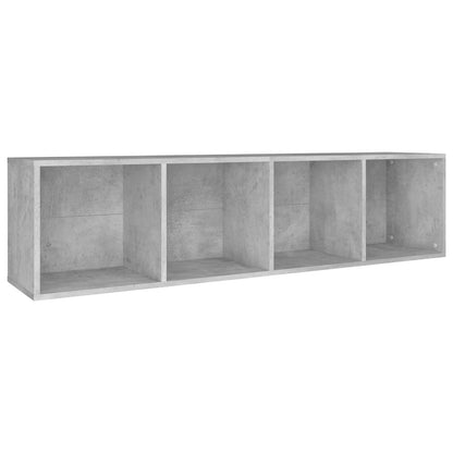 Libreria/Mobile TV Grigio Cemento 36x30x143 cm in Multistrato