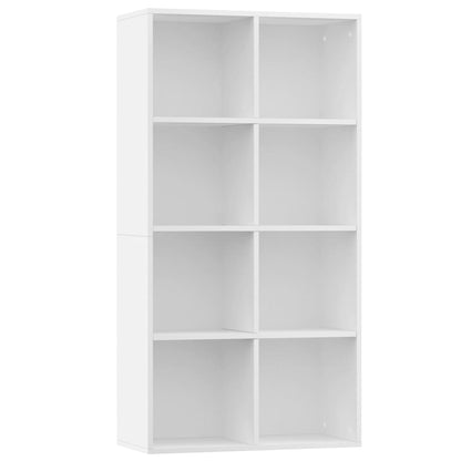 Libreria/Credenza Bianca 66x30x130 cm in Legno Multistrato | homemem39