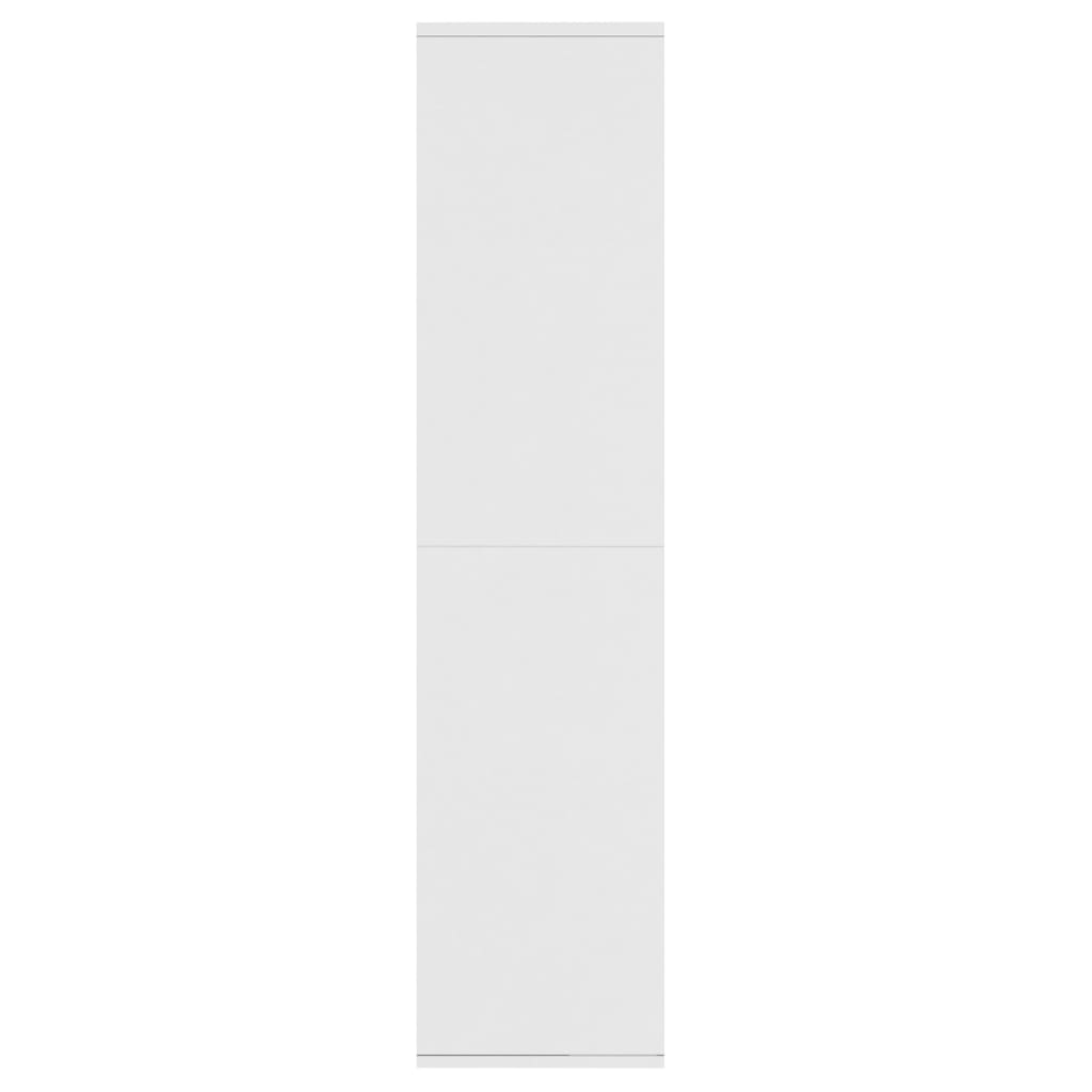 Libreria/Credenza Bianca 66x30x130 cm in Legno Multistrato | homemem39