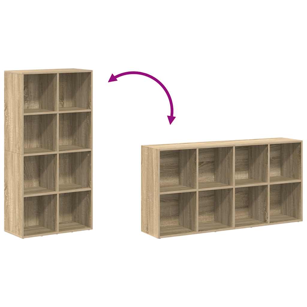 Libreria/Credenza Rovere Sonoma 66x30x130 cm Legno Multistrato