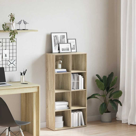 Libreria/Credenza Rovere Sonoma 66x30x130 cm Legno Multistrato | homemem39