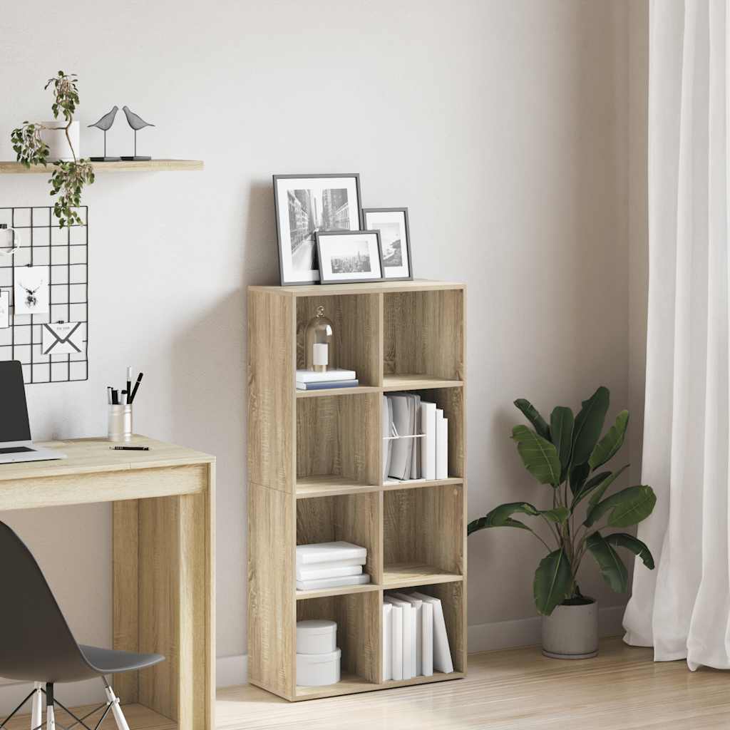 Libreria/Credenza Rovere Sonoma 66x30x130 cm Legno Multistrato