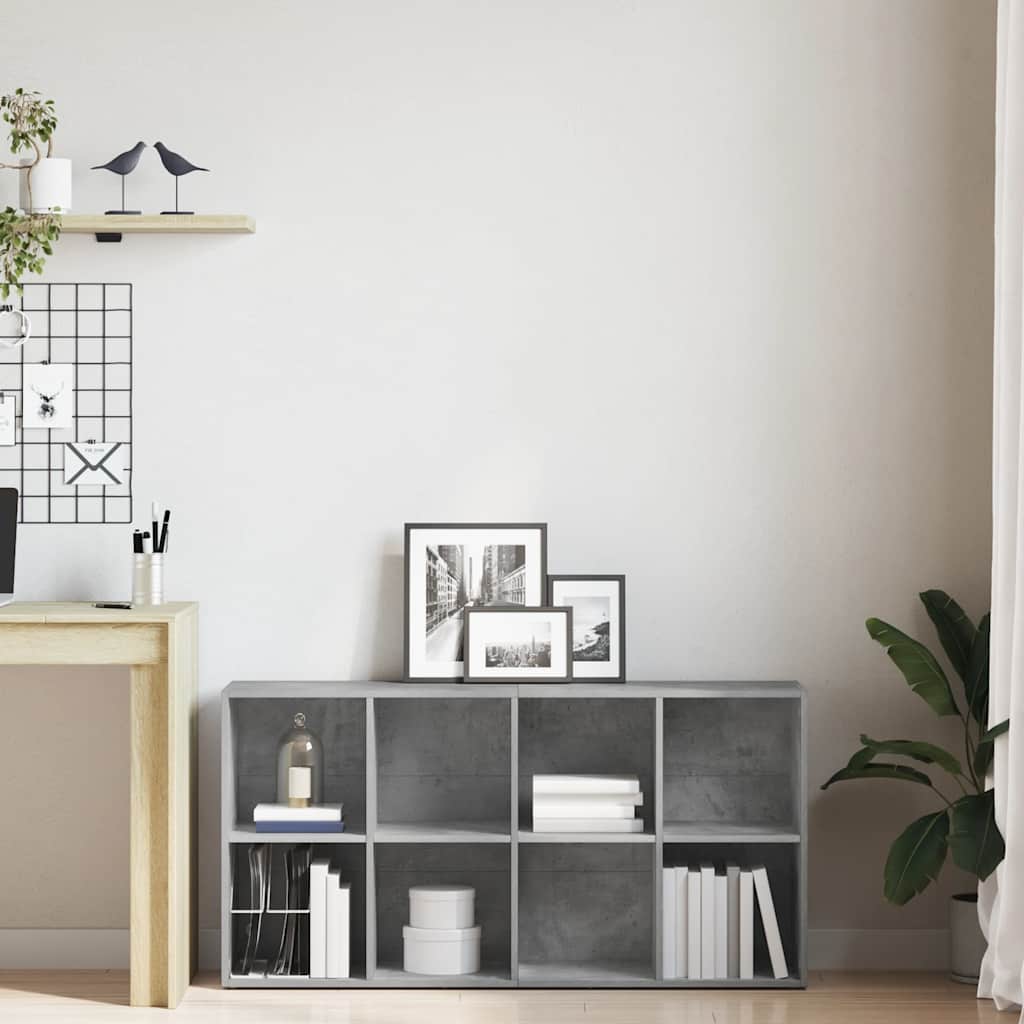 Libreria/Credenza Grigio Cemento 66x30x130 cm Legno Multistrato | homemem39