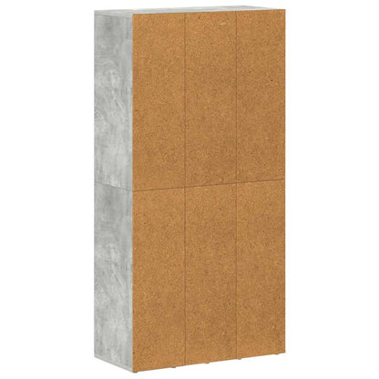 Libreria/Credenza Grigio Cemento 66x30x130 cm Legno Multistrato | homemem39